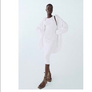 Ribbed white Zara dress